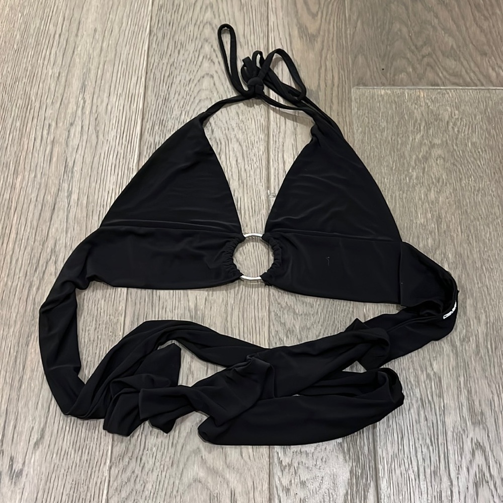 Black halter top